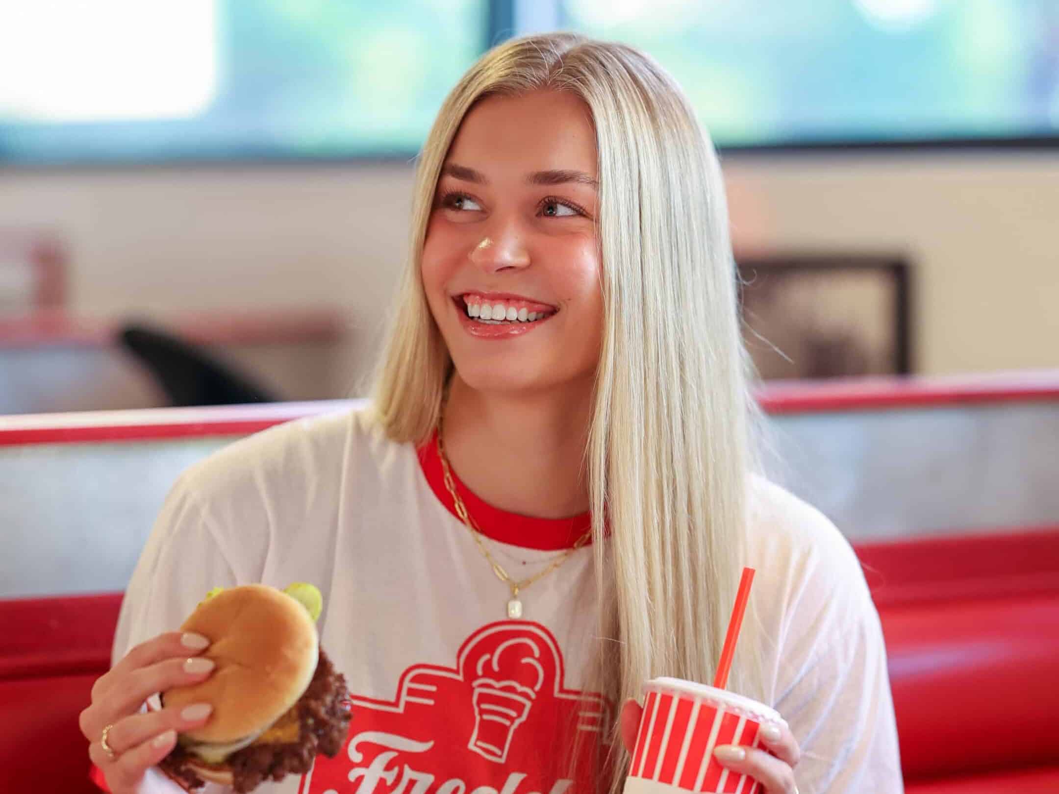 Image of Jenna Wenaas who partnered with Freddy's for NIL deal - franchise news