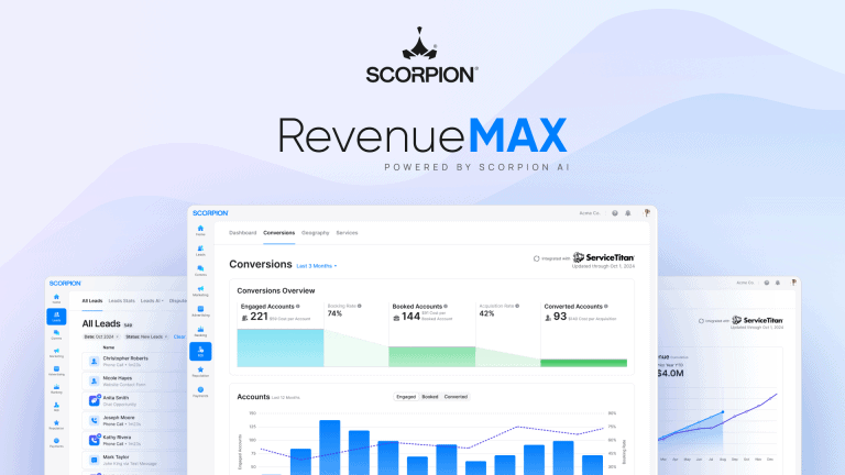 Image of platform - Scorpion RevenueMAX franchise marketing solution powered by Scorpion AI