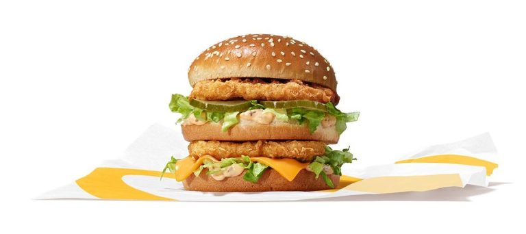 Image of Chicken Big Mac for article on its launch.