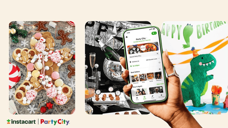 App of Instacart and Party City