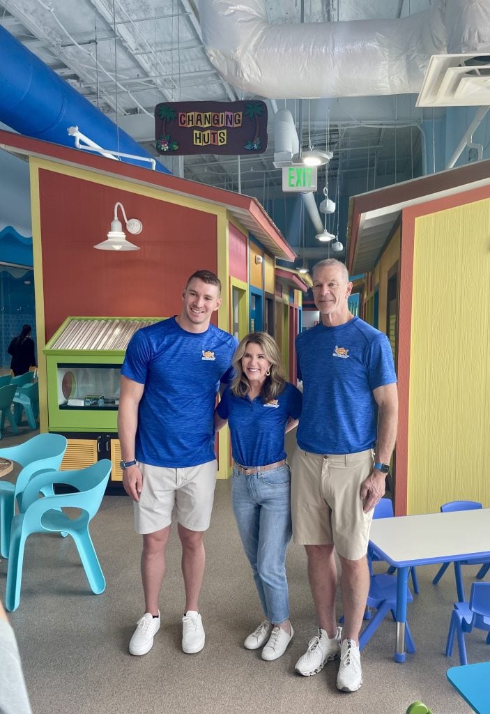 Photo of Ryan, Pat and Katy Murphy at Goldfish Swim School Saint Johns Florida facility