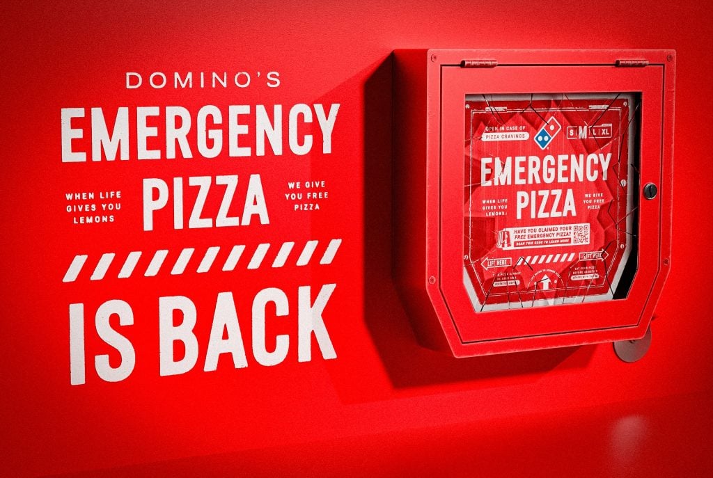 Dominos Emergency Pizza Campaign