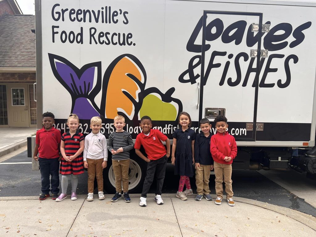 Image of students for Primrose School Caring and Giving Food Drive