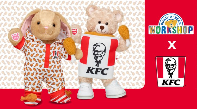 Image of Teddy Bear and Rabbit Plush for KFC Build A Bear Collaboration