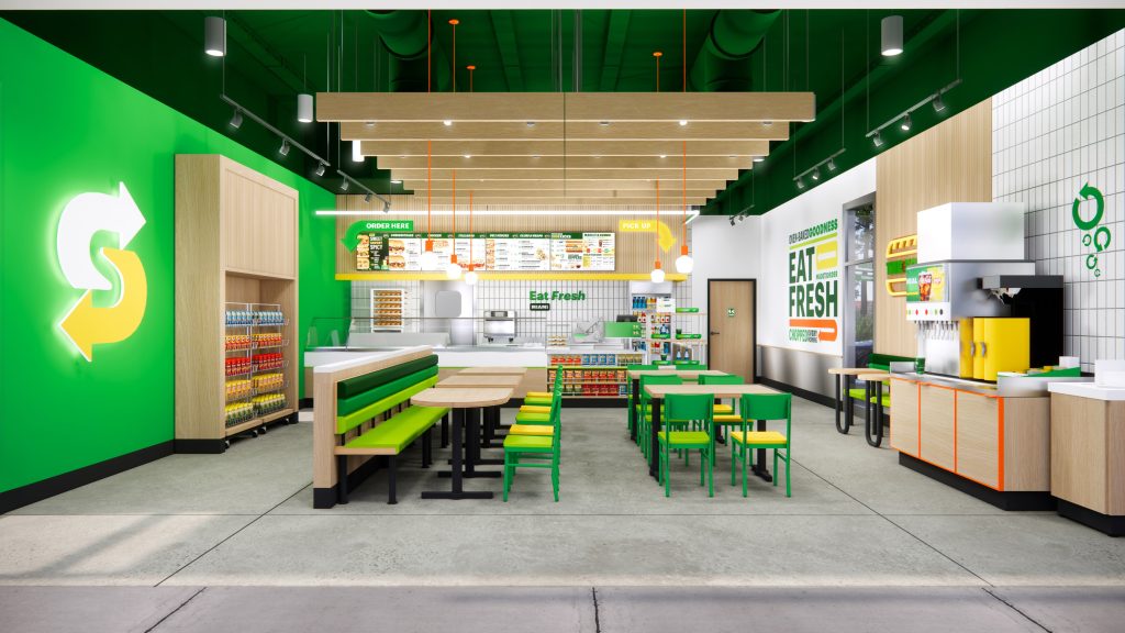 Mockup of Subways New Global Restaurant Design