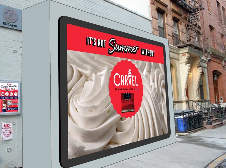Rendering of the Carvel Soft Serve Billboard in NYC