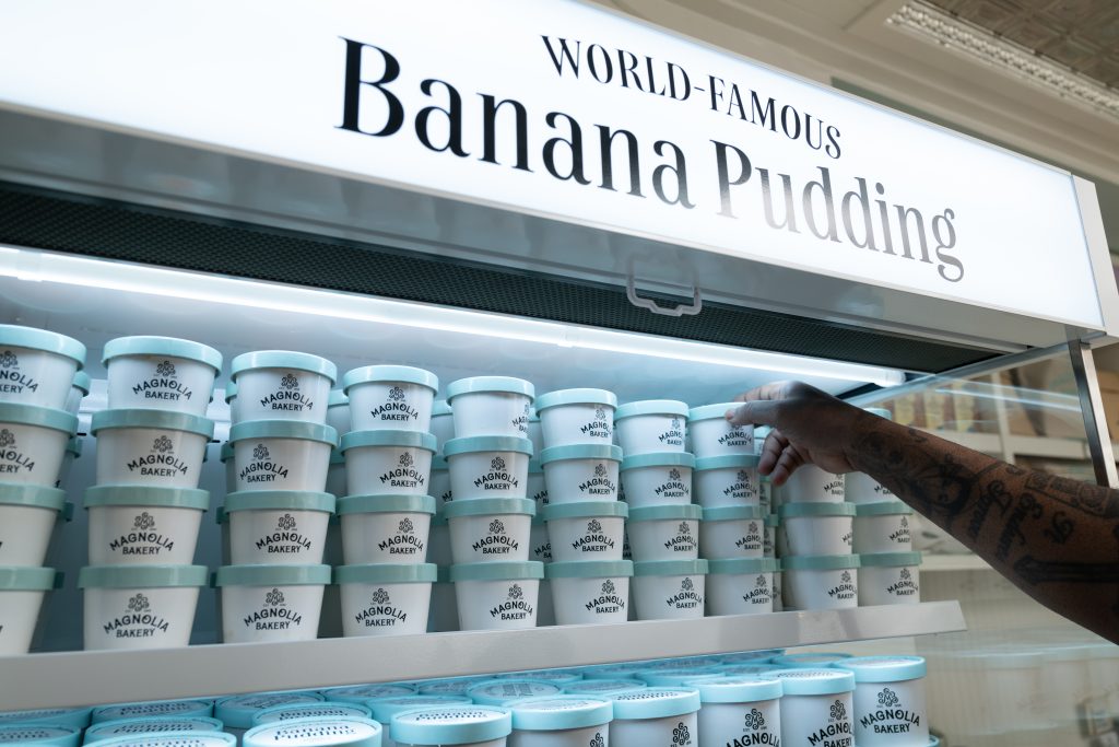 Display Freezer with Magnolia Bakery Famous Banana Pudding