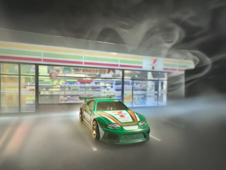 toyota supra hot wheels car with 7-eleven branding examples of nostalgia marketing