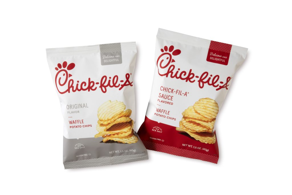 2 bags of chips from Chick-fil-a